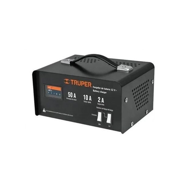 Cargador de baterías portátil de 12V 50A de la marca Truper