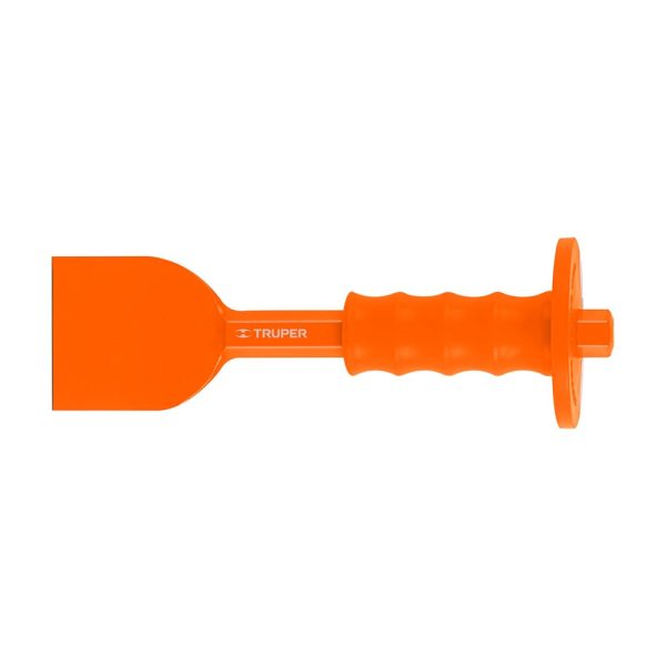 Cincel ladrillero con grip color naranja