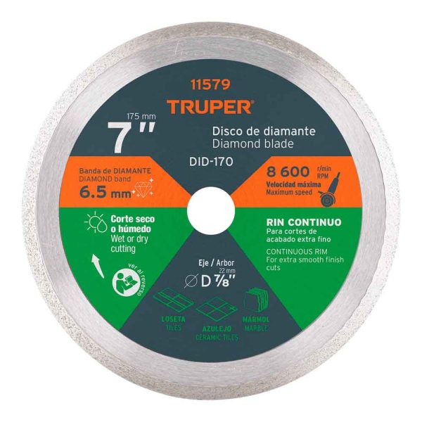 Disco de diamante marca truper