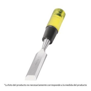 Formón marca Pretul de 3/4 pulgadas con un mango resistente color amarillo.