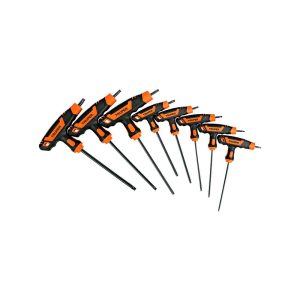 Kit de 8 llaves torx extra largas estándar truper con mango t torx