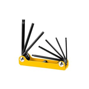 Juego de 9 llaves torx con organizador abatible, Truper TORX-9 15554 –  Mundo Constructor