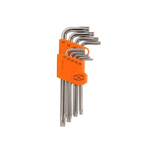 Juego de 7 llaves torx con organizador Truper