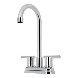 Llave mezcladora para lavabo de cromo cuello bar FOSET ELEMENT 4 pulgadas