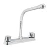 Llave mezclador con cuello cobra FOSE Basic con manerales hexagonales de 8 pulgadas.