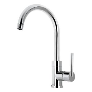 Monomando cromo para fregadero cuello alto FOSET ELEMENT