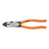 Pinza para electricista medidas 9 pulgadas mango color naranja