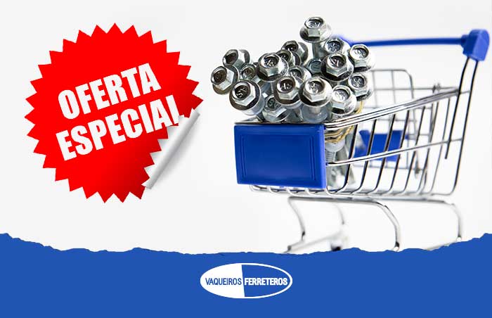 Recomendación para incrementar ventas: realizar ofertas con imagen de carrito de compras con tornillos