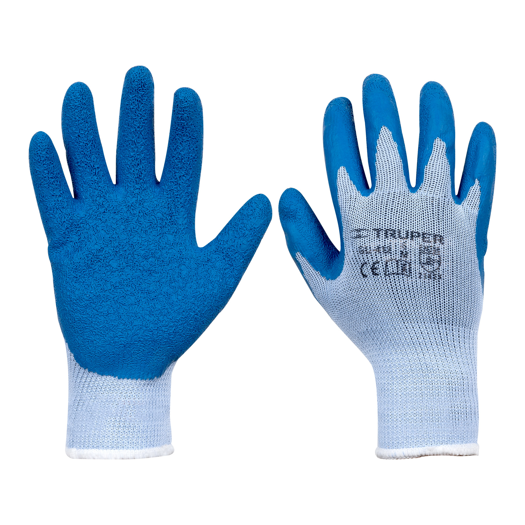 Guantes de poliéster con recubiertos de latex Truper talla mediana Mod. GU-412 - Vaqueiros