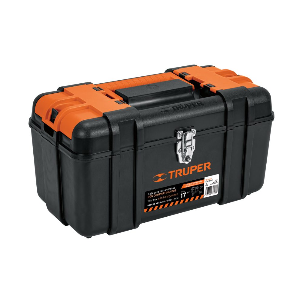 Caja para herramientas con compartimientos calidad industrial TRUPER 17”  Mod. CHP-17XC