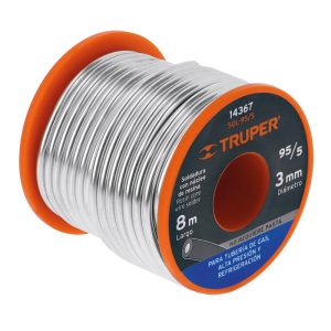 Soldadura 95/5 Truper, para tubería de gas Mod. SOL-95/5