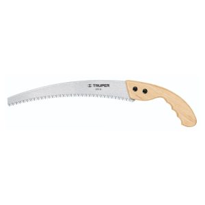 Serruchos de poda hoja curva Truper mango de madera
