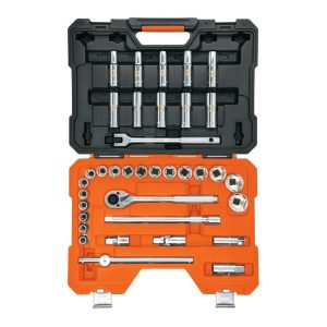Juego de Dados Milimétricos Truper de 36 Piezas de 1/2" Mod. JD-1/2X36M