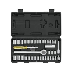 Juego de Dados y Matraca Pretul de 39 Herramientas 1/4" y 3/8" Mod. SET-39