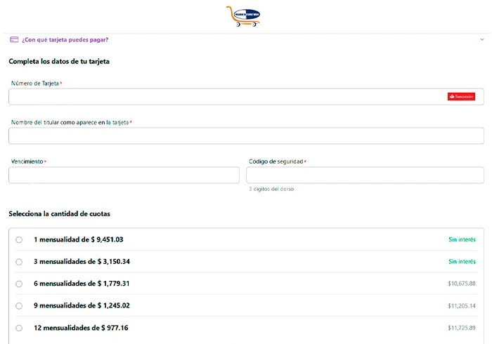 Elige opciones de meses sin intereses