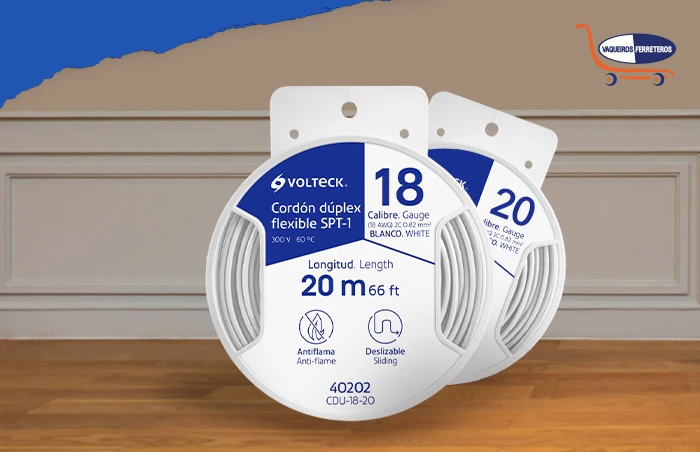 Rollos de cable en paquete de calibre 18 AWG y 20 AWG