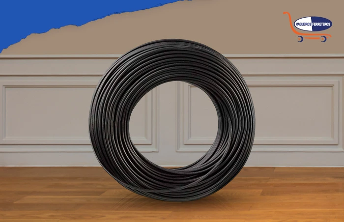 Rollo de cable de calibre 6 AWG que se usa para una casa