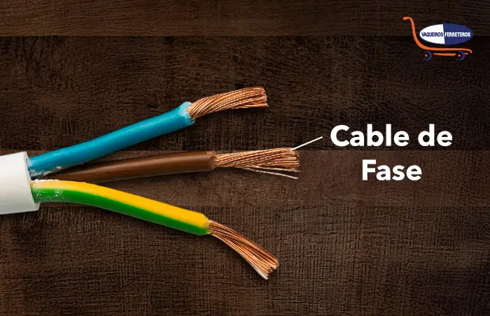 Cable fase que transporta la corriente