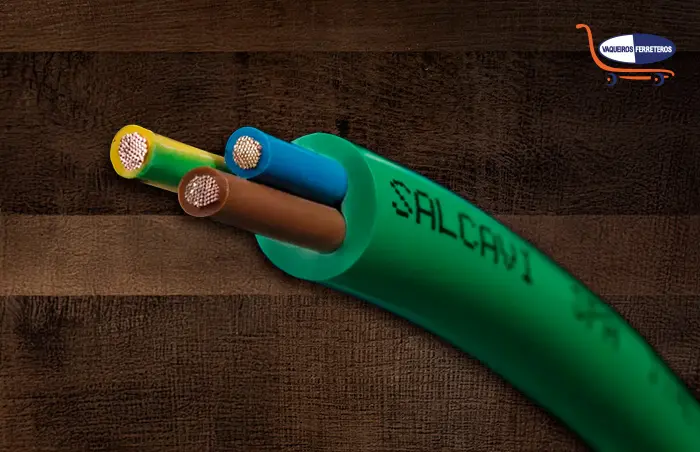 Cable libre de halógenos de color verde