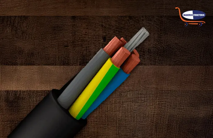 Punta de un cable para instalaciones eléctricas y paneles de control