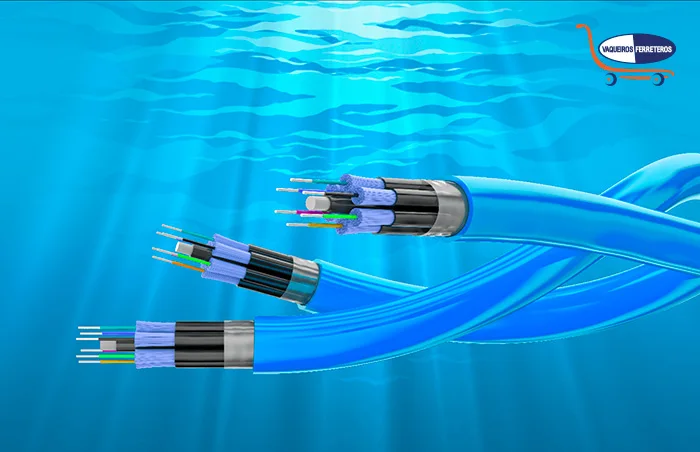 Ejemplos de cables eléctricos para uso submarino