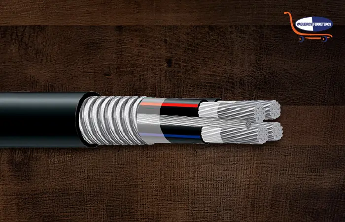 Cable de color negro con punta metálica