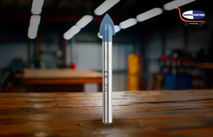 Broca con la punta de diamante.