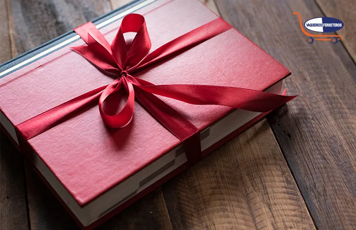 Caja de regalo de libros.