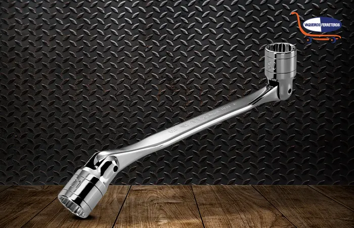 Llave de vaso articulada