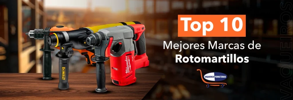 Portada del artículo: Mejores marcas de rotomartillos
